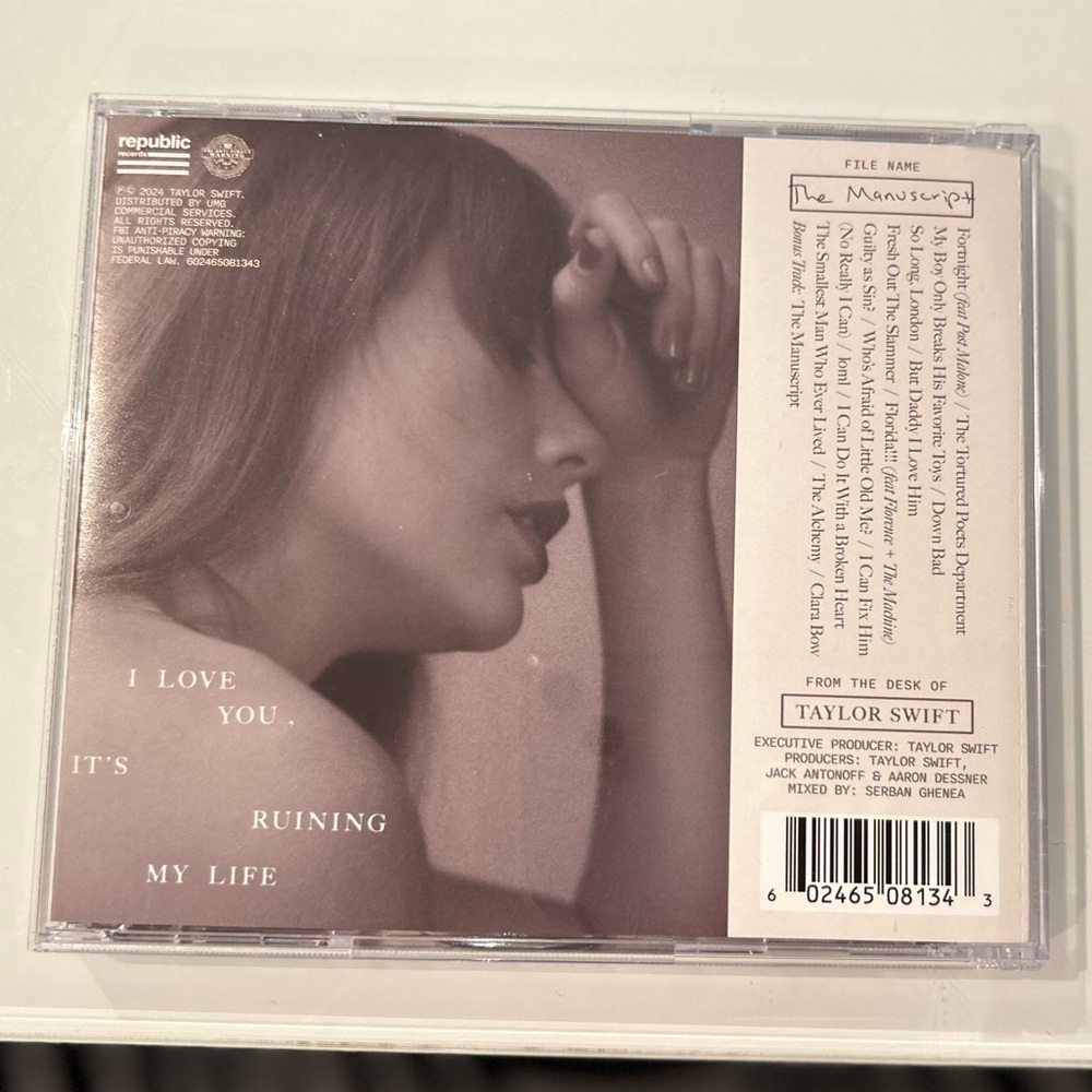 Taylor Swift The Tortured Poets Department CD - HAND SIGNED - Picture 5 of 6